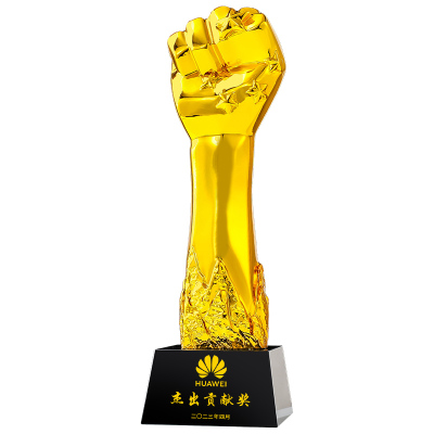 搏击拳击散打武林风比赛拳头奖杯