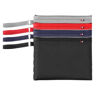 杰利文件袋帆布牛津布防水加厚公文袋A4侧拿手提资料档案袋子简约内多隔层收纳拉链米高布可订制印刷定做logo