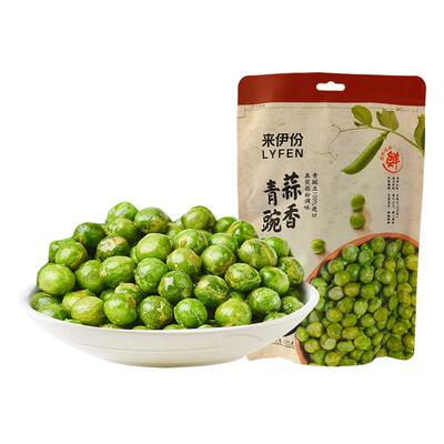来伊份坚果炒货125g袋蒜香青豆