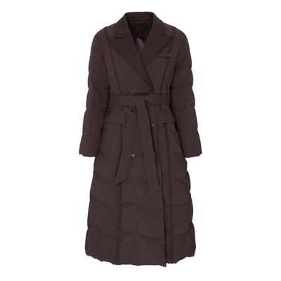 莱芙·艾迪儿西装式长款羽绒服