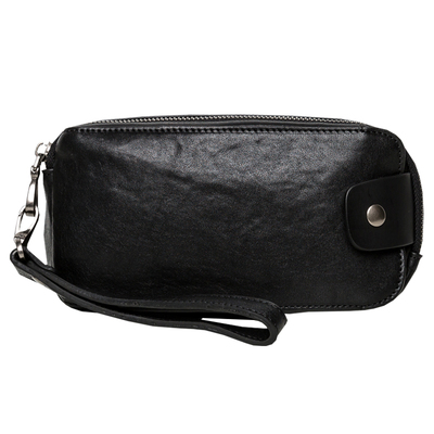 后步休闲真皮百搭手机包斜挎包男