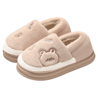 小熊棉拖鞋女款冬季包跟2025新款