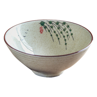 复古面碗家用大号陶瓷斗笠碗汤碗日式拉面碗防烫面条专用碗泡面碗