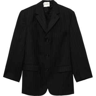 IT HAVRE STUDIO女装条纹西装夹克新款时髦干练西服外套BBS240XM