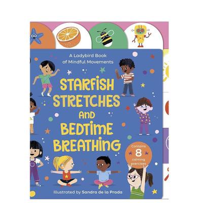 【预售】海星伸展运动和睡前呼吸英文儿童绘本身体认知启蒙进口原版外版书纸板书3-6周岁Starfish Stretches and Bedtime Breath