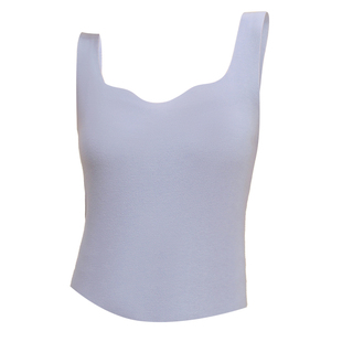 羊绒蚕丝公主领背心保暖肌底上衣内衣女安可拉红冬季德绒打底秋衣