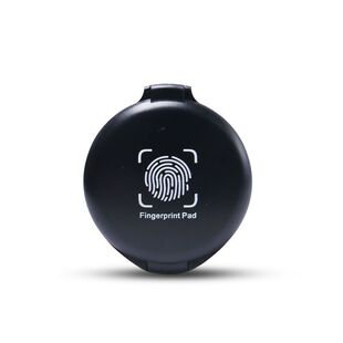 按压式 便捷式 快速干燥印章签约专用指纹油墨印泥红蓝黑色免洗速干印章印泥印台合同专用印台合同专用印泥
