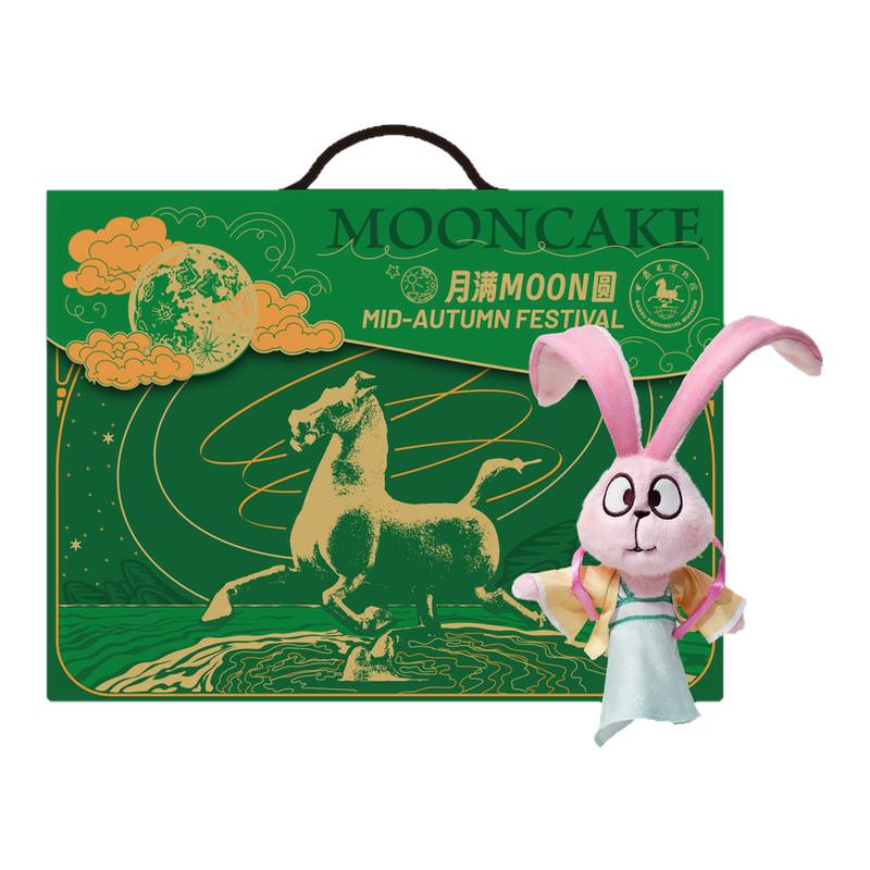 甘肃博物馆文创玉兔玩偶月饼礼盒
