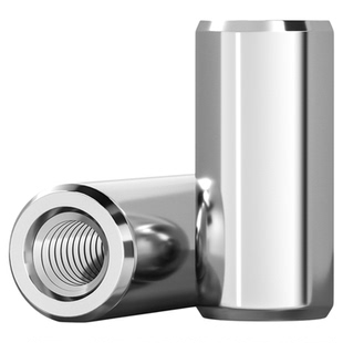 GB120 304不锈钢内螺纹圆柱销内牙销子钉带孔定位销双头销钉带孔