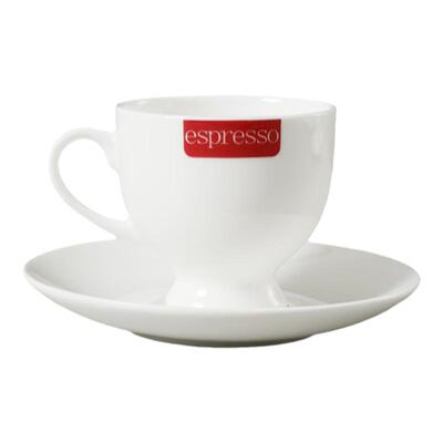 小号意式espresso印字咖啡杯碟