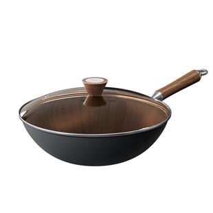 SOWE素味传世铁锅炒锅无涂层不粘家用炒菜熟铁章丘铸铁电磁炉燃气