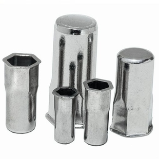 304不锈钢拉铆螺母拉帽半六角平头小沉头铆螺母拉铆M3M4M5M6M8M10