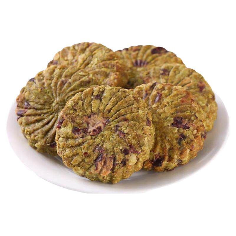大麦若叶青汁燃减饼健身饱腹肥脂代餐无加蔗糖压缩燕麦饼干零食品