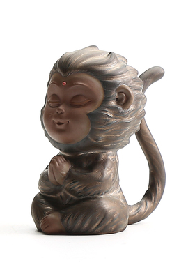 可爱风悟空造景紫砂齐天大圣猴子