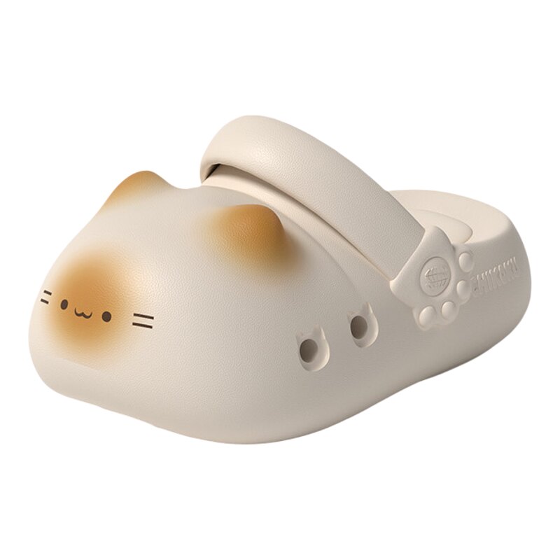 chikoku可爱猫爪足弓支撑洞洞鞋