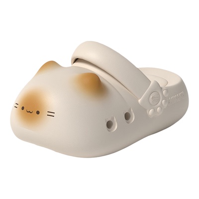 chikoku可爱猫爪足弓支撑洞洞鞋