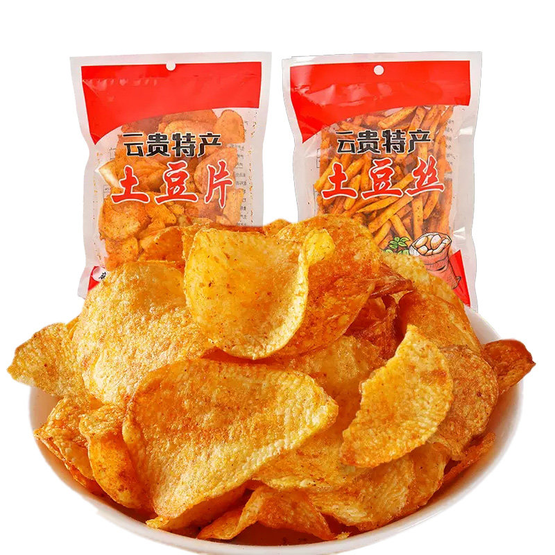 贵州土豆片麻辣特产农科院洋芋片丝薯片解馋网红休闲零食品小吃滇