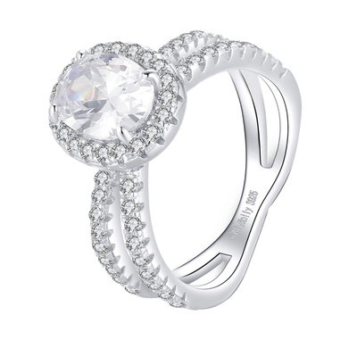 设计师生日百搭交叉高碳钻戒指