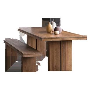 北美白蜡木餐桌美式乡村樱桃木大板桌全实木写字会议桌日式茶台桌