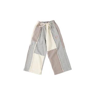 6折■D5!LENFANCE现货Go to hollywood 25SS儿童复古拼接衬衫长裤