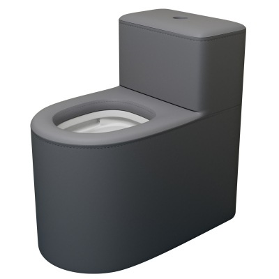 谈话室软包防撞陶瓷马桶留置室卫生间小户型一体式水箱座便器防臭