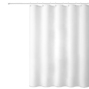 纯色加厚浴室隔断帘卫生间防水浴帘免打孔酒店宿舍洗澡窗帘门帘