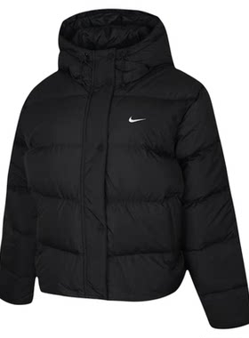 Nike耐克女子冬羽绒服HERMA-FIT宽松拒水保暖连帽夹克IH0728-010