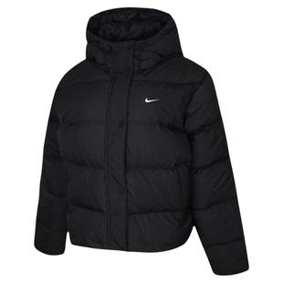 Nike耐克女子冬羽绒服HERMA-FIT宽松拒水保暖连帽夹克IH0728-010