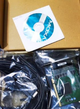 议价台湾原厂MOXA摩莎卡CP-168U 8口RS232 PCI 多串口卡含线 CP-1