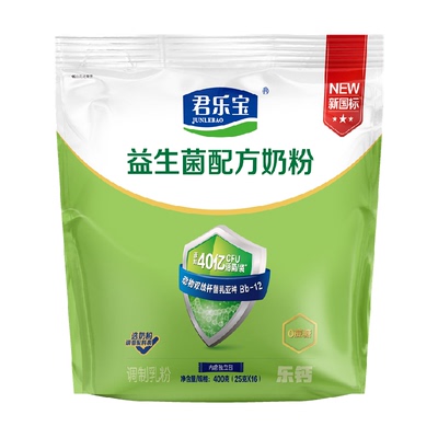 君乐宝益生菌高蛋白成人奶粉400g