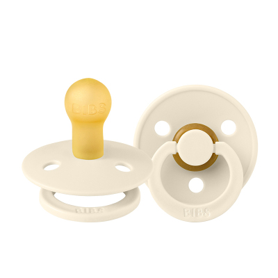丹麦进口bibs超软安抚奶嘴宝宝乳胶圆头0到18个月以上附收纳