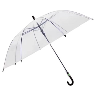 卡皮吧啦盲盒新款可爱卡通透明雨伞长柄自动网红手绘雨伞儿童雨伞