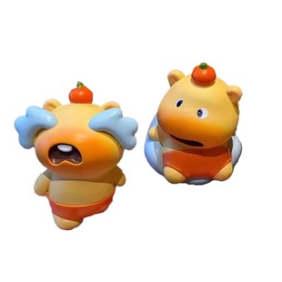 新款可爱水豚噜噜摆件盲盒超萌装饰上班搭子爆款高颜值小玩偶桌面