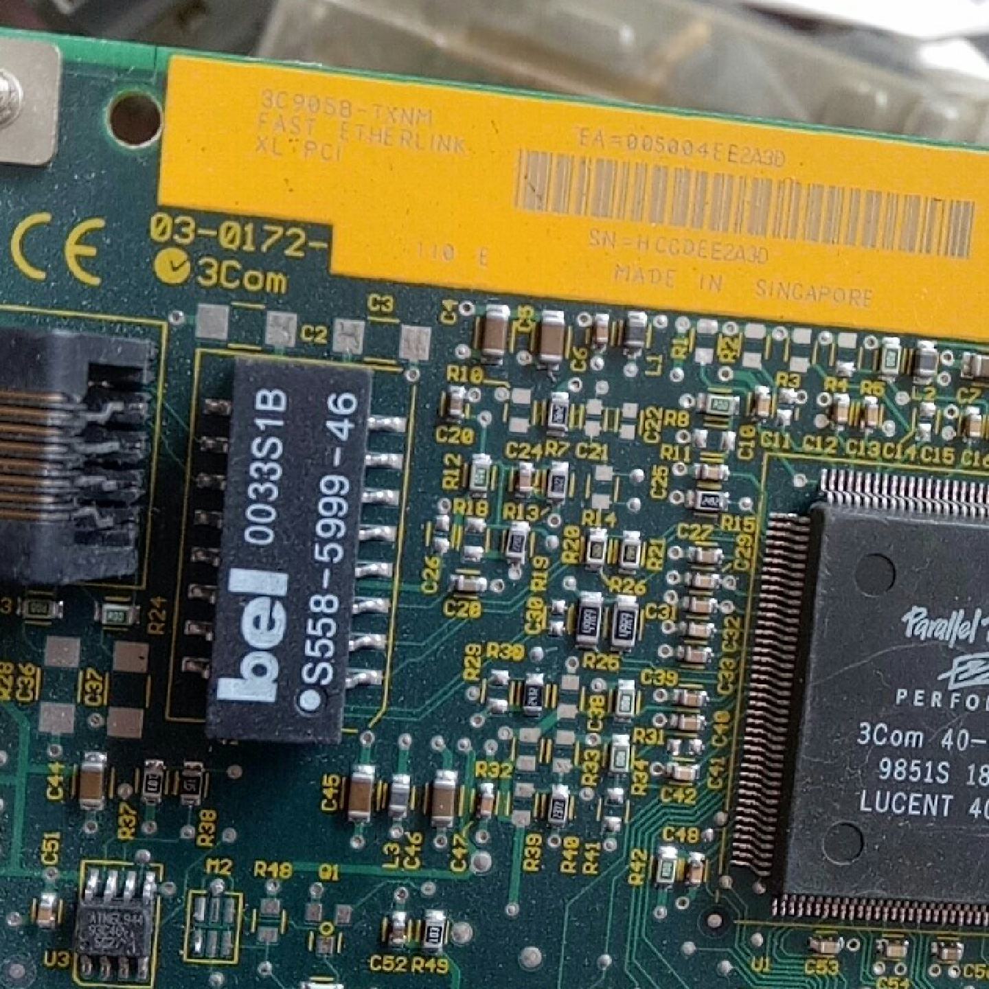 议价两个全新3com，3C905B–TXNM网卡，一个有盒子
