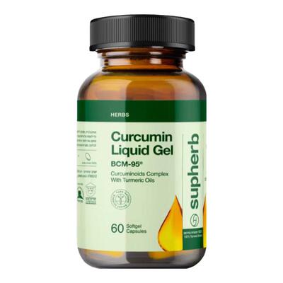Supherb姜黄素胶囊进口BCM95养肝护肝养护关节解酒护肠胃非黑胡椒