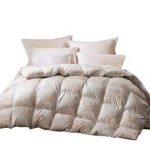 罗莱生活LOVO乐蜗羽绒被95抗菌白鹅绒被子被芯春秋被四季被二合一