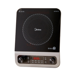 美的凹面电磁炉家用3500瓦大功率旋钮易操作快速小型火锅炒菜机
