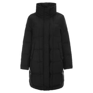 奥莱专柜品牌撤柜正品 HZ冬装新款 简约休闲中长款白鸭绒羽绒服女