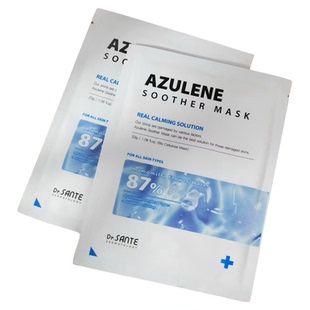 韩国院线桑特sante蓝血保湿面膜 鱼腥草面膜颈膜敏感肌修护面膜