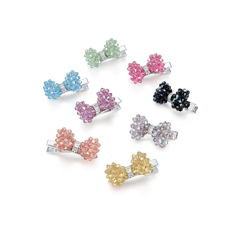 shes茜子耀我宣言璀璨蝴蝶结捏夹高级感盘发造型碎发夹边夹侧夹女