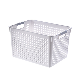 塑料长方形桌面收纳篮零食玩具收纳筐手提篮子浴室洗澡篮置物筐框