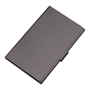 名片夹男女式商务大容量时尚创意高档便携式金属薄卡盒展会礼品定制女名片盒子随身免费定制logo