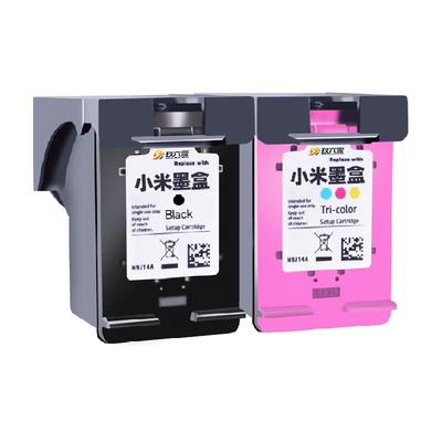 玖六零适用小米打印机墨盒MI米家喷墨一体机连供黑彩家用照片墨水