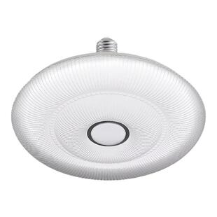 LED大气遥控创意房间灯造型灯泡圆形三色变光飞碟灯节能2024新款