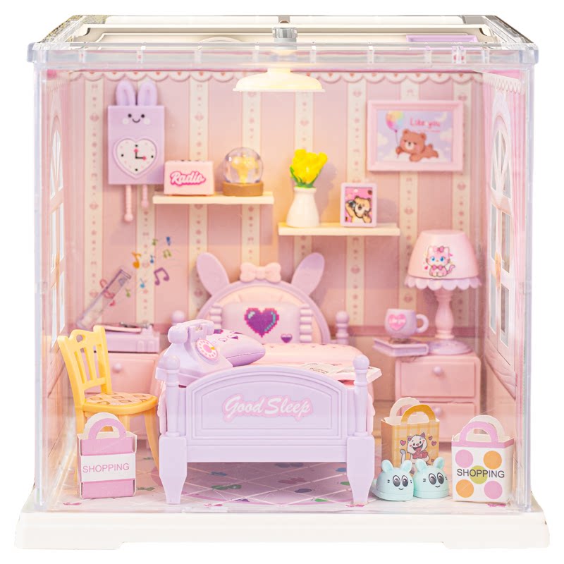 超级世界diy手工小屋场景拼装