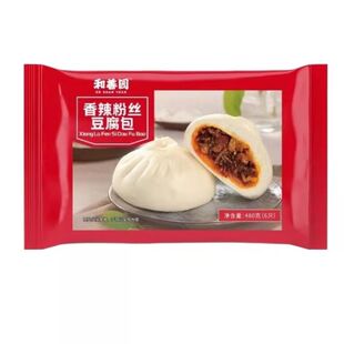 粉丝包子香辣豆腐包营养早餐蒸品加热即食和善园冷冻食品豆沙包