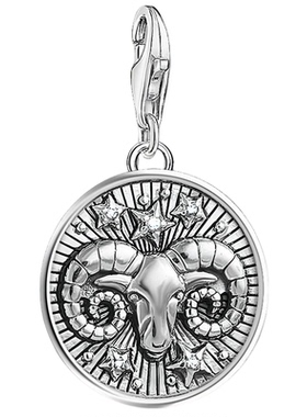 牧羊座白羊Aries泰银圆牌十二星座吊坠挂坠子个性托马斯萨博饰品