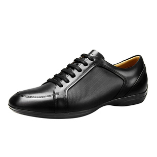 奥勒伦男鞋平底新款男士真皮皮鞋韩版百搭高端头层牛皮商务休闲鞋