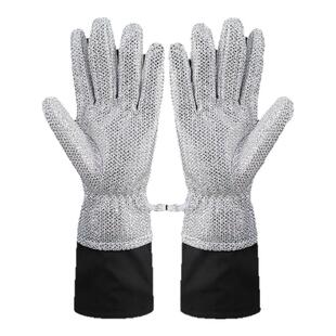 钢丝洗碗手套五指厨房家务加长加厚防水抹布洗碗布神器女耐用专用