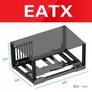 创意MATX平台 机箱铝框架 diy半透明亚克力异型电脑开放式 酷炫个性